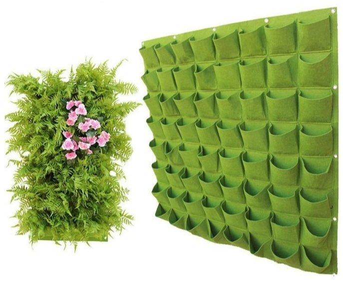 HomeBound Essentials Green- 6 pockets GreenPockets - Vertical Garden Grow Bags