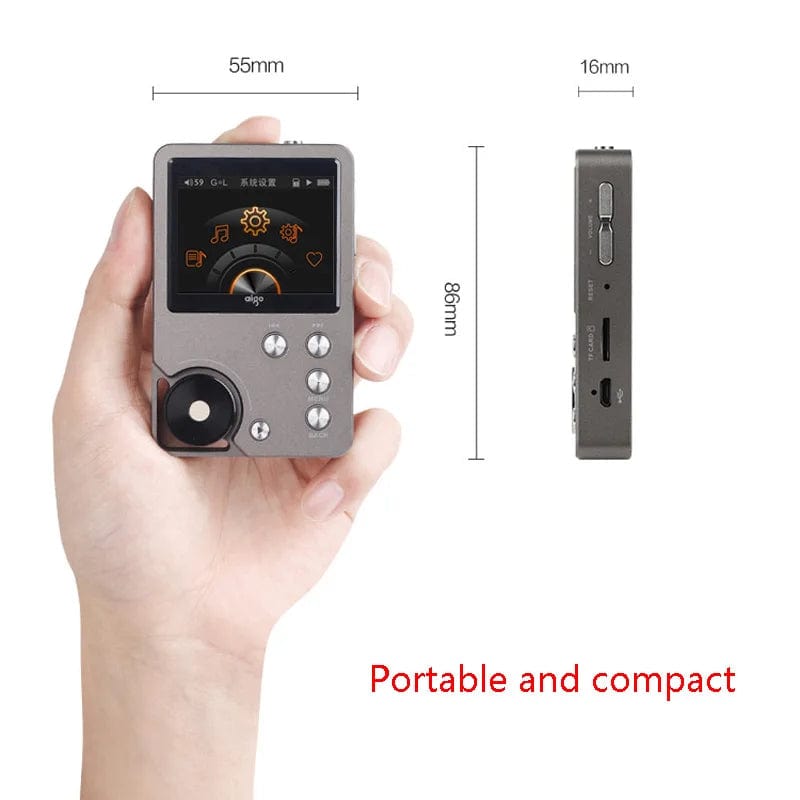 HomeBound Essentials High-End Audio Player - HIFI DSD128 Decoding, Multi-Format Support, 128G Extended Walkman with Dual Output