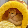 HomeBound Essentials HoneyPod - Plushy Honey Pot Cat Bed
