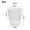 HomeBound Essentials White - 6 inches HydroBloom - Hydroponic Self Watering Flowerpot (3 Pots Set)