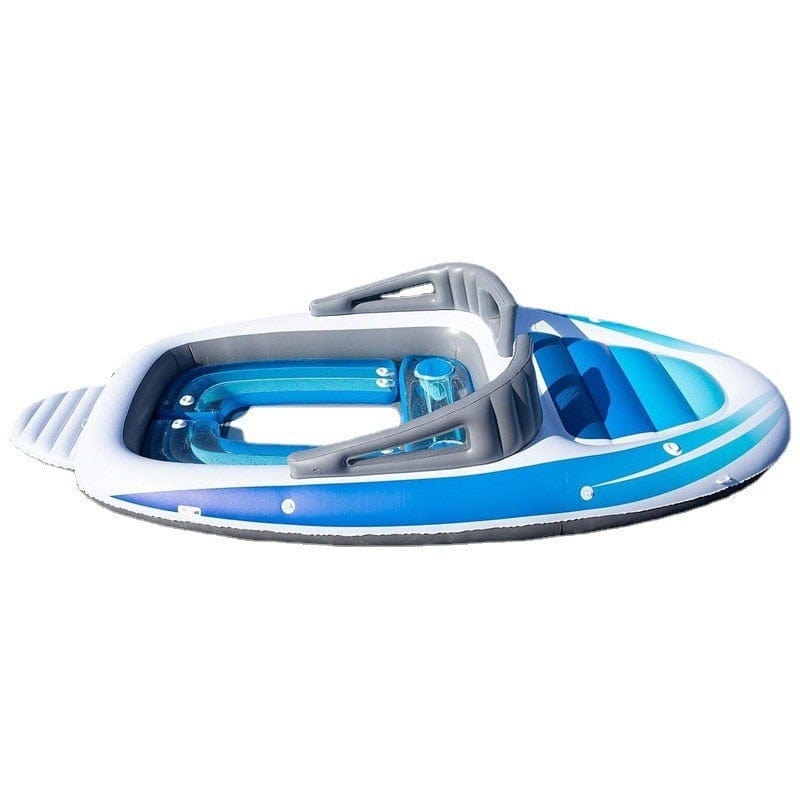 HomeBound Essentials Inflatable PVC Water 6-person Island Floating Private Ship