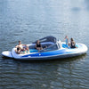 HomeBound Essentials Inflatable PVC Water 6-person Island Floating Private Ship