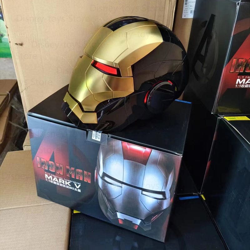 HomeBound Essentials Black MK5 Iron Man MK5 Voice-Controlled Cosplay Helmet