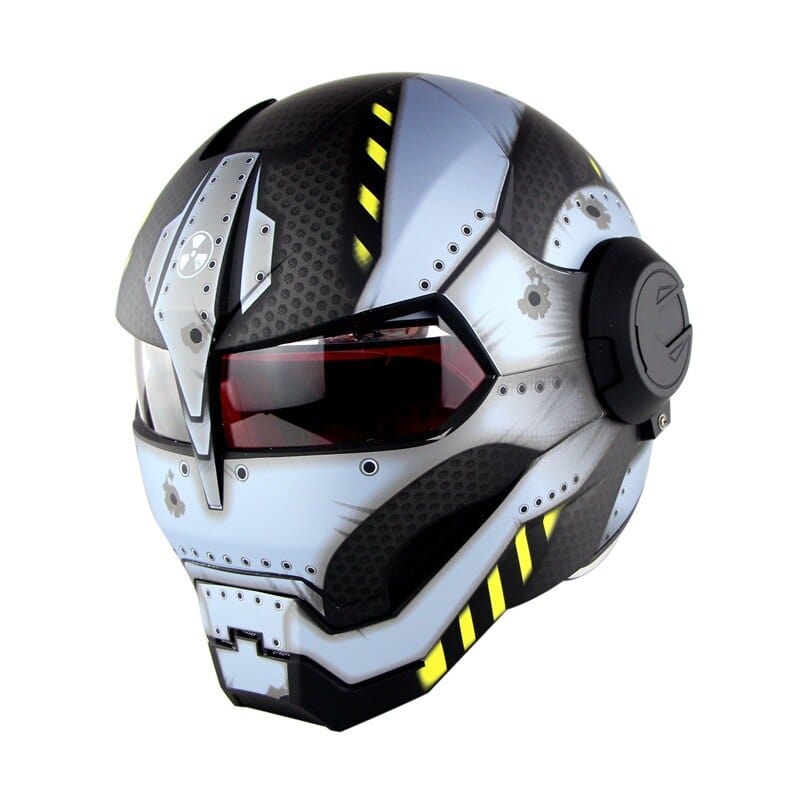 HomeBound Essentials Nuclear / M IronRider: Limited Edition Flip-Open Retro Motorcycle Helmet