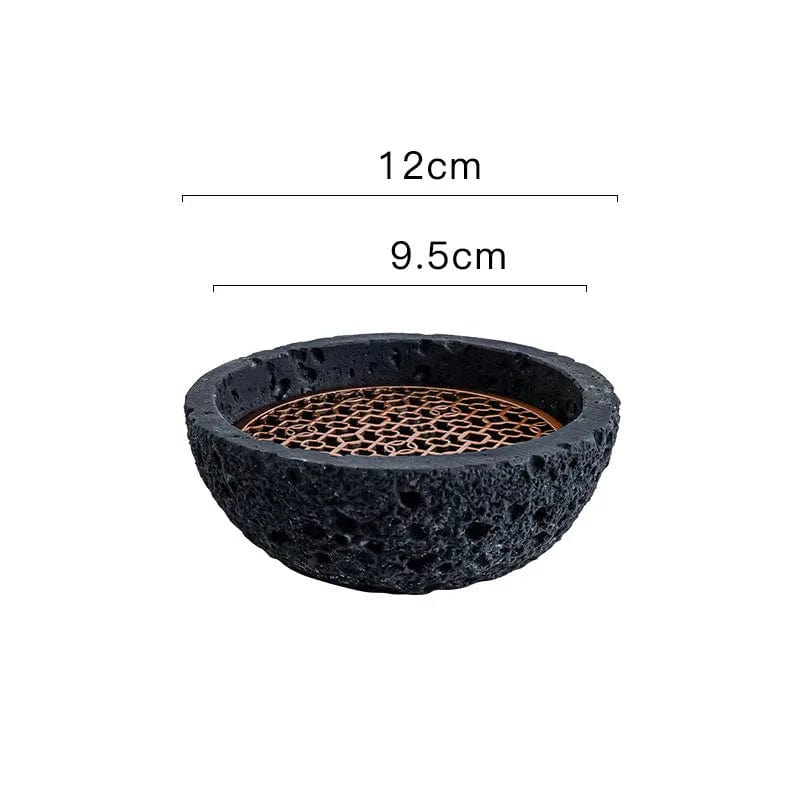 HomeBound Essentials 12cm Japanese Style Planet Volcanic Stone Artistic Conception Dish Sushi Ice Plate