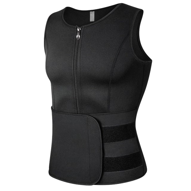 HomeBound Essentials Black / S Men Adjustable Waist Trainer Vest Workout Body Shaper