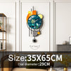 HomeBound Essentials Sun & Moon Modern Led Digital 3D Luminous Creative Wall Clock