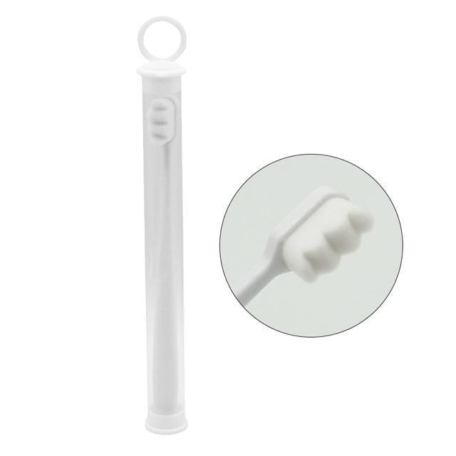 HomeBound Essentials Home White - Wavy NanoClean Toothbrush - Ultra-fine Super Soft Nano Toothbrush