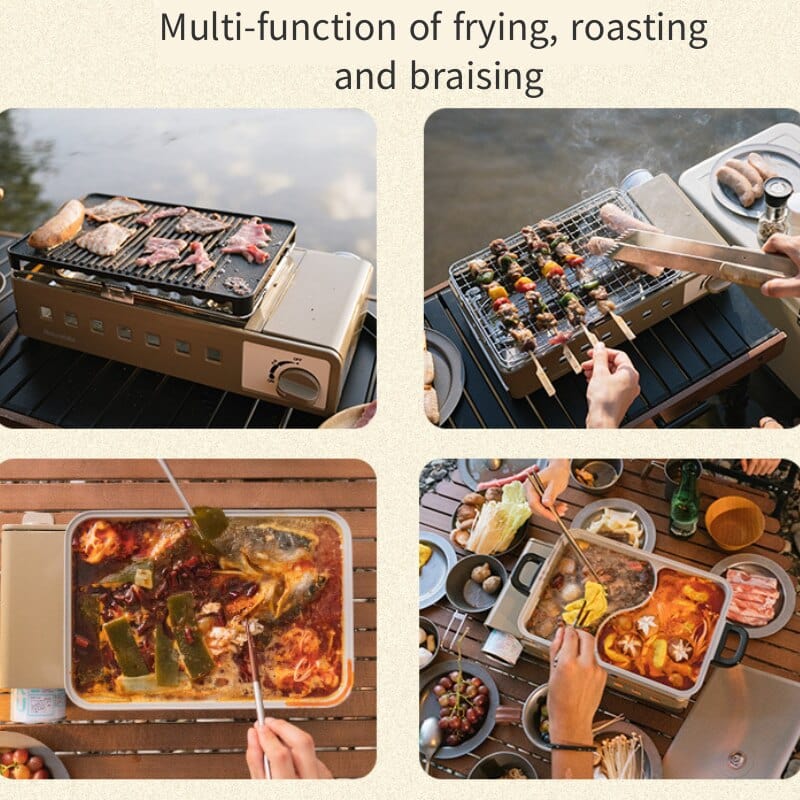HomeBound Essentials Naturehike Ultralight All-In-One Outdoor Portable Gas Stove