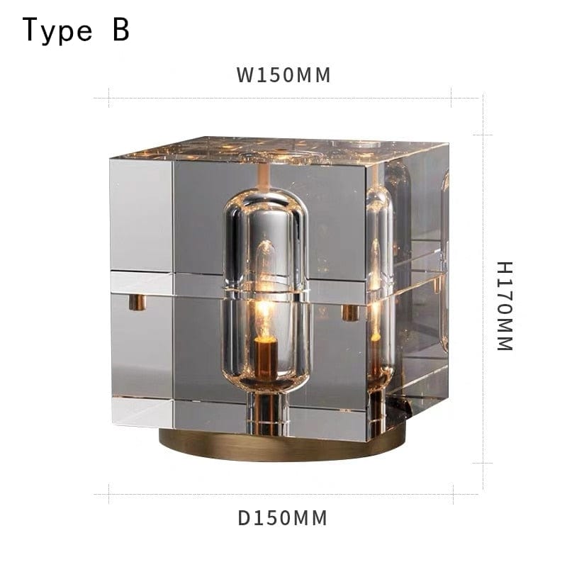 HomeBound Essentials 0 Nordic Luxury Crystal LED Desk Lamp