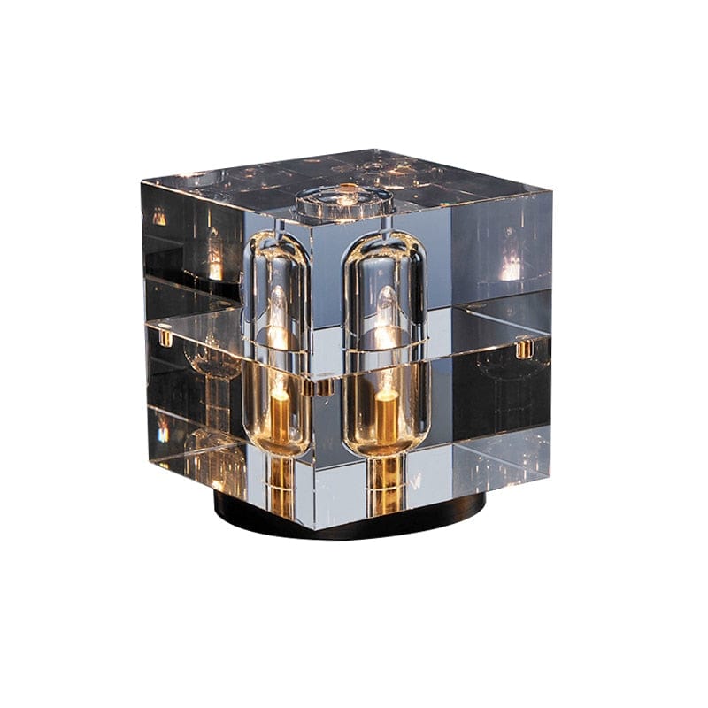 HomeBound Essentials 0 Cube Nordic Luxury Crystal LED Desk Lamp