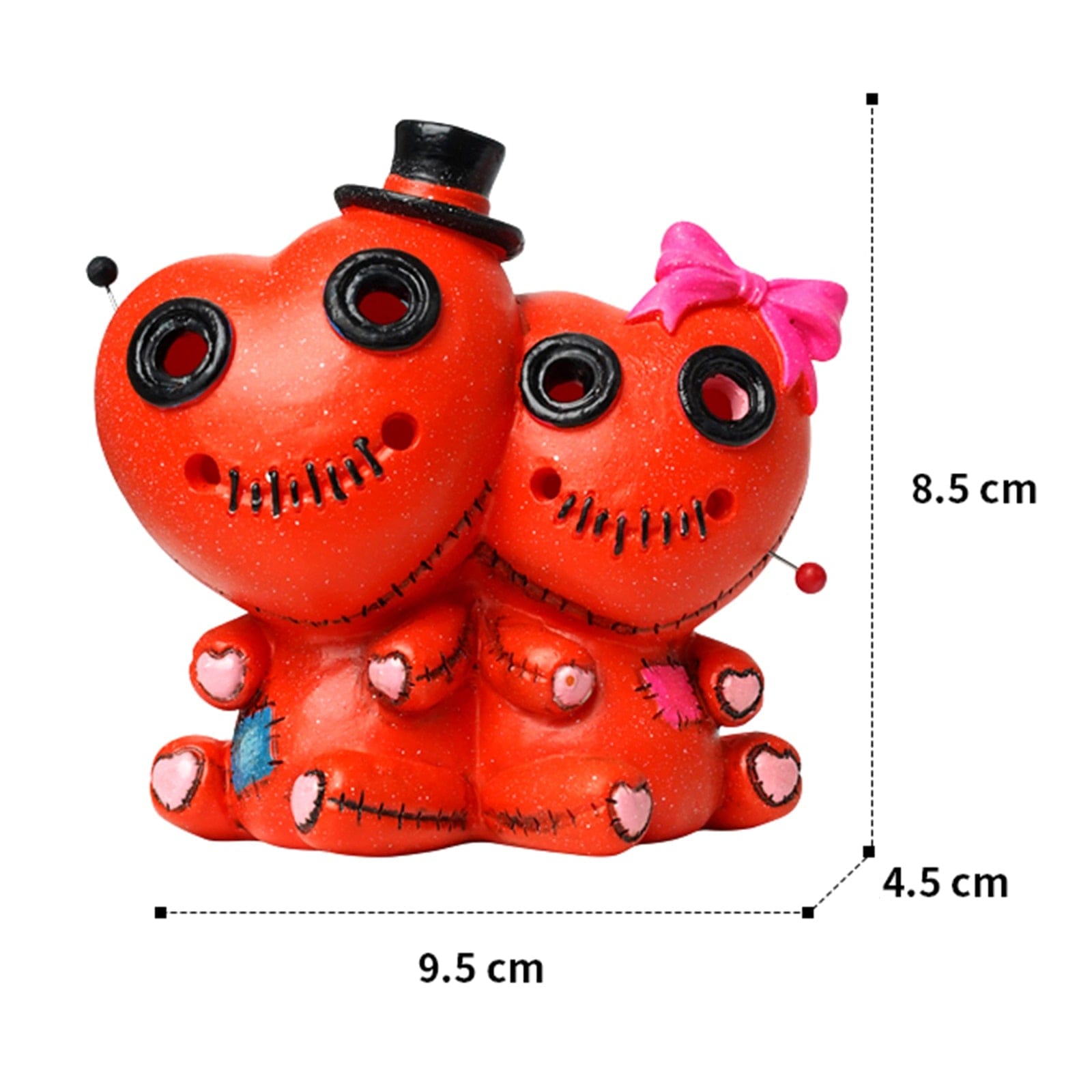 HomeBound Essentials Red C Novelty Voodoo - Incense Burner Voodoo Doll