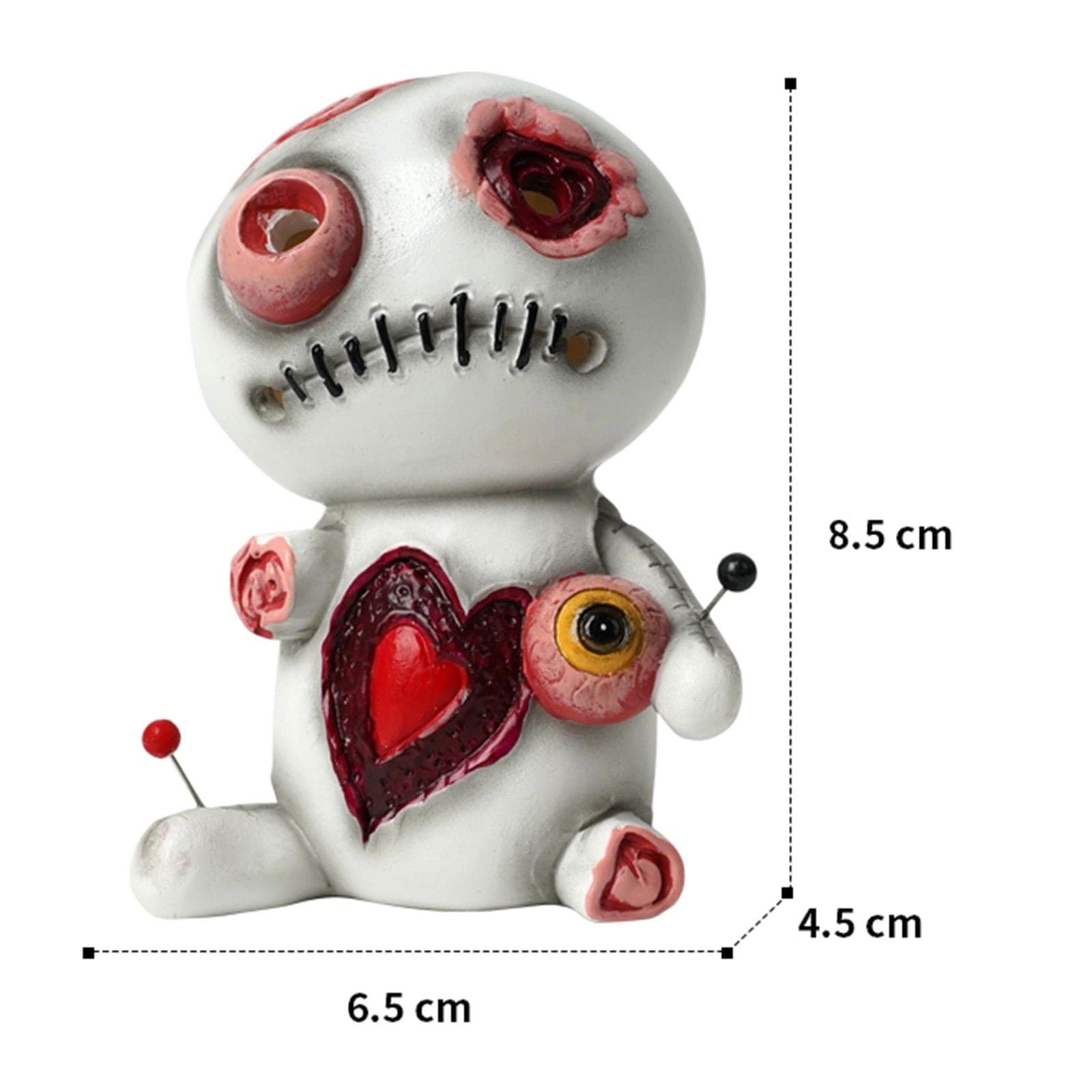 HomeBound Essentials White B Novelty Voodoo - Incense Burner Voodoo Doll