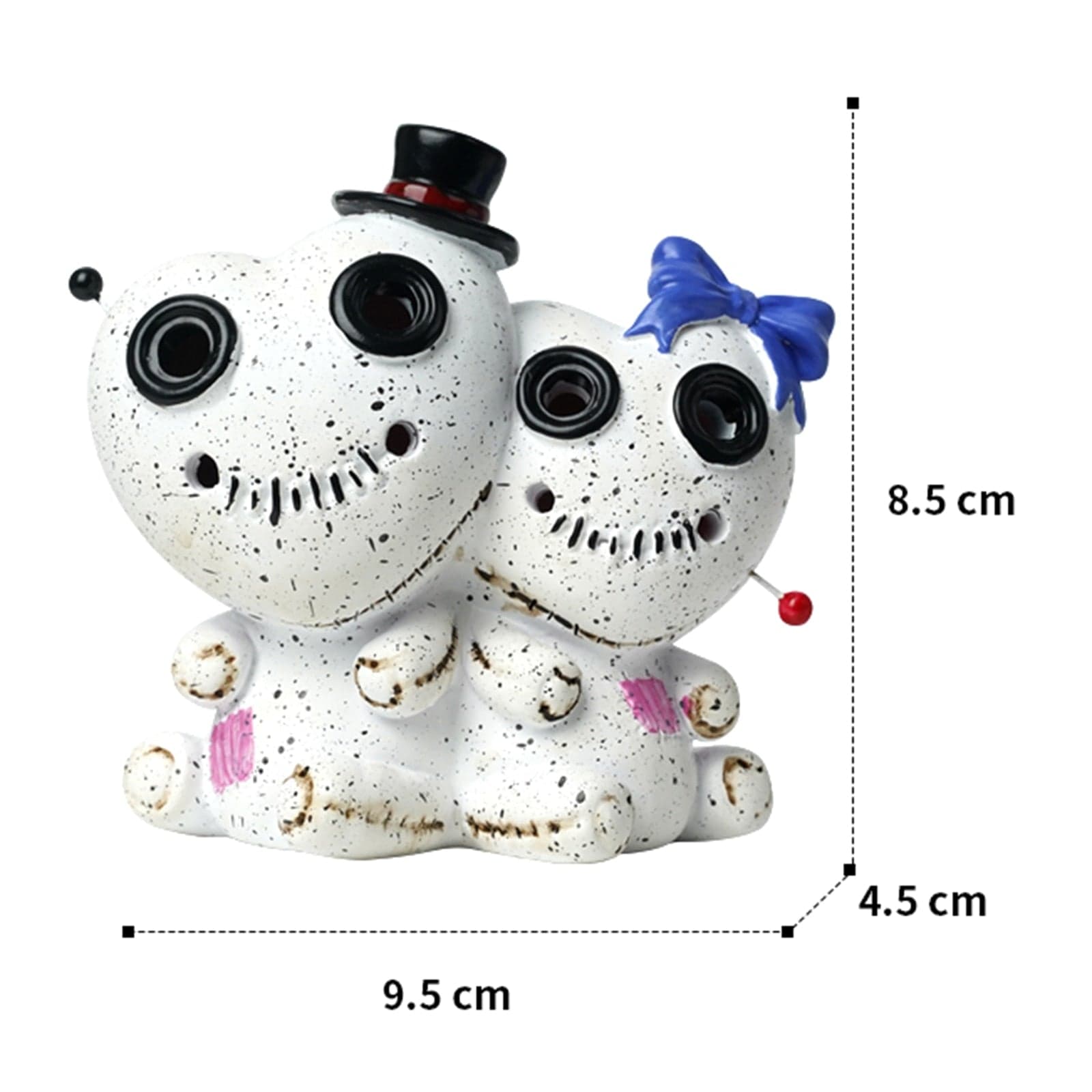 HomeBound Essentials White C Novelty Voodoo - Incense Burner Voodoo Doll