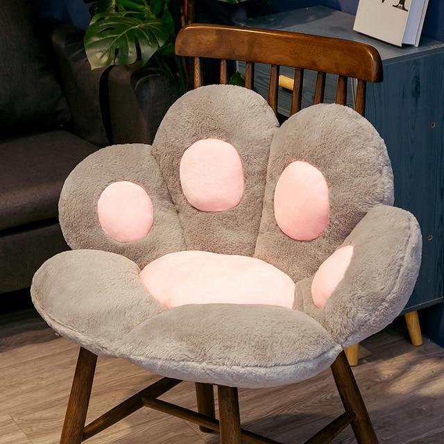 HomeBound Essentials 80cm / gray Pawfect Cushion - Paw Shaped Pillow Seat Cushion