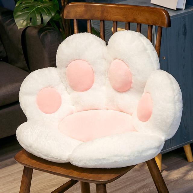 HomeBound Essentials 80cm / white Pawfect Cushion - Paw Shaped Pillow Seat Cushion