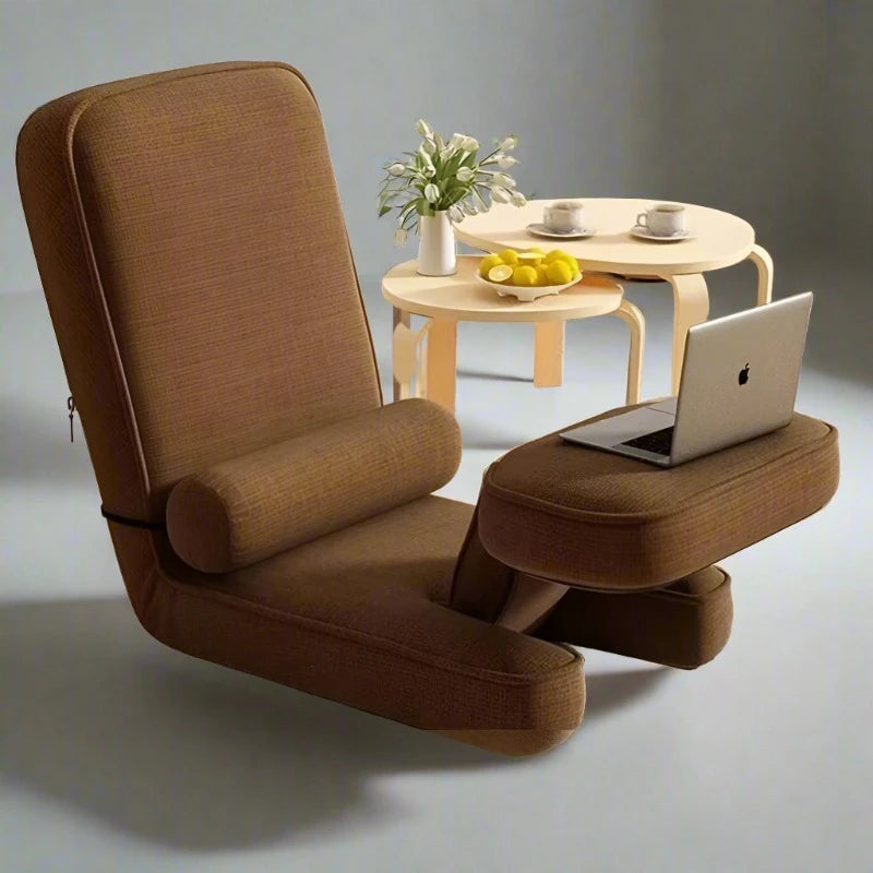 HomeBound Essentials RelaxNest Tatami Sofa: Compact Dorm & Balcony Lazy Sofa Chair