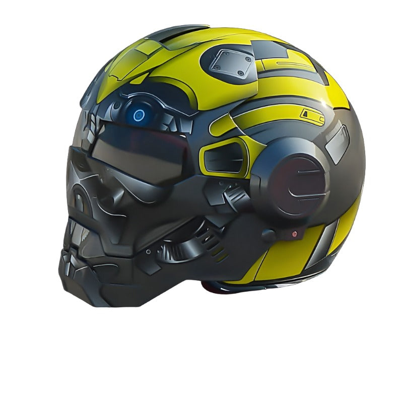 HomeBound Essentials Yellow / M Retro Marvel Iron Man Motorcycle Helmet (Limited Edition)