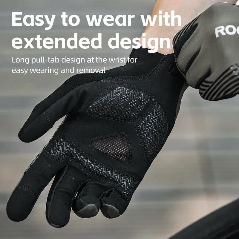 HomeBound Essentials ROCKBROS Summer Cycling Gloves - Breathable MTB Road Bike Non-Slip Full Finger Gloves
