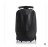 HomeBound Essentials Black Scooter Suitcase - Rolling Luggage With Skateboard