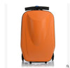 HomeBound Essentials Orange Scooter Suitcase - Rolling Luggage With Skateboard