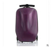 HomeBound Essentials Purple Scooter Suitcase - Rolling Luggage With Skateboard