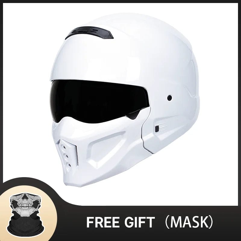 HomeBound Essentials White / CHINA / M Scorpion Full Face Casco Para Moto - Popular ABS Shell Helmet with Built-in Lens & Flip-up Design