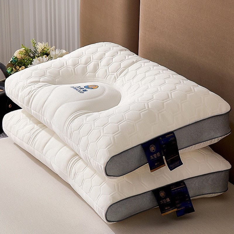 HomeBound Essentials Grey SleepAid- Latex Cervical Spine Pillow
