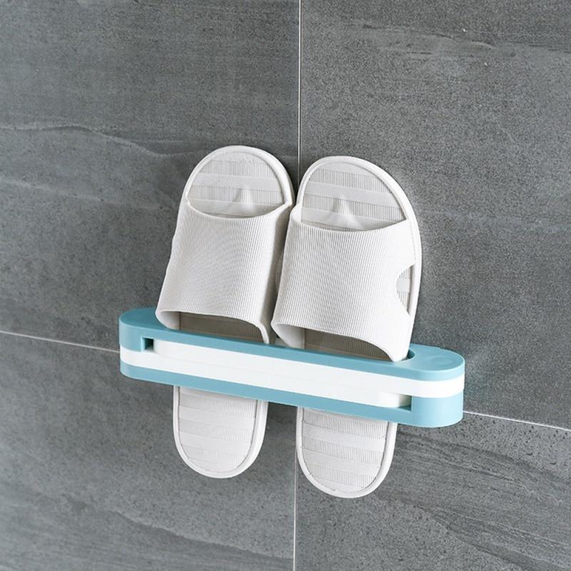 HomeBound Essentials SlipSlippers - Self Adhesive Foldable Slipper Organizer Rack