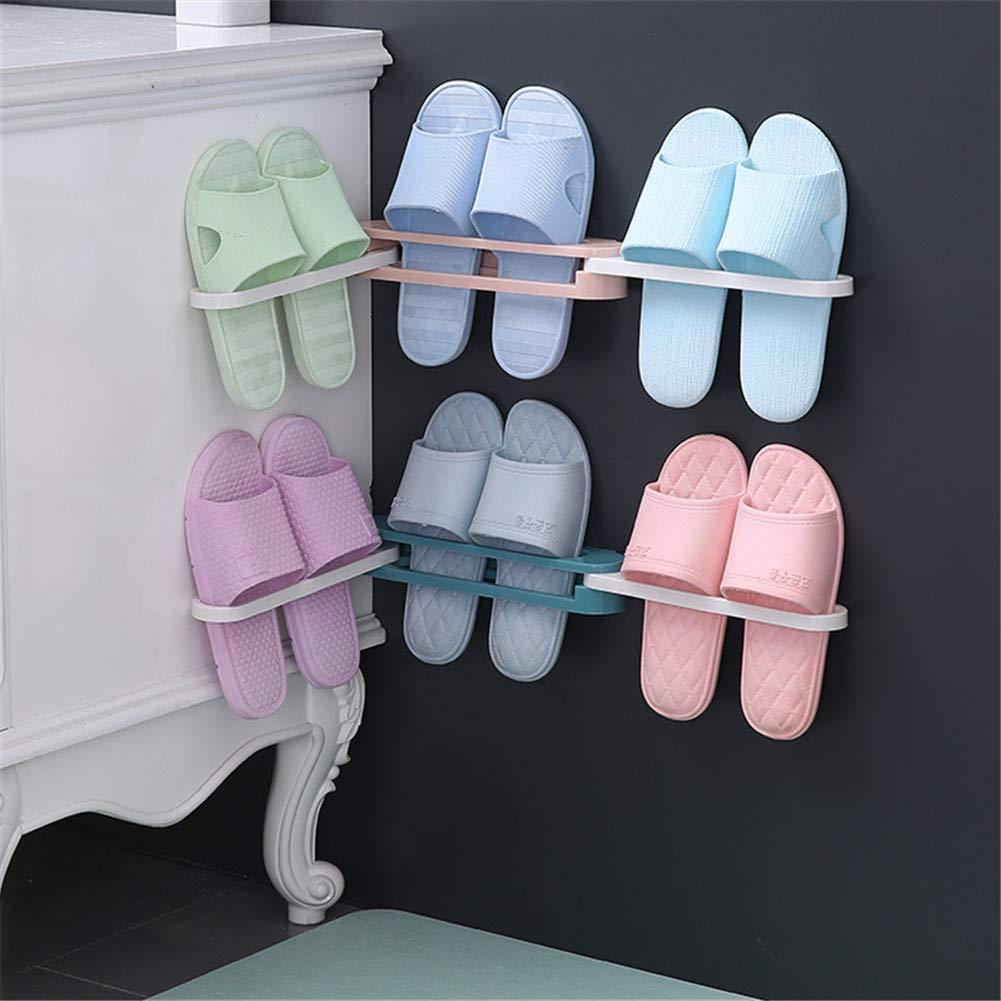 HomeBound Essentials SlipSlippers - Self Adhesive Foldable Slipper Organizer Rack