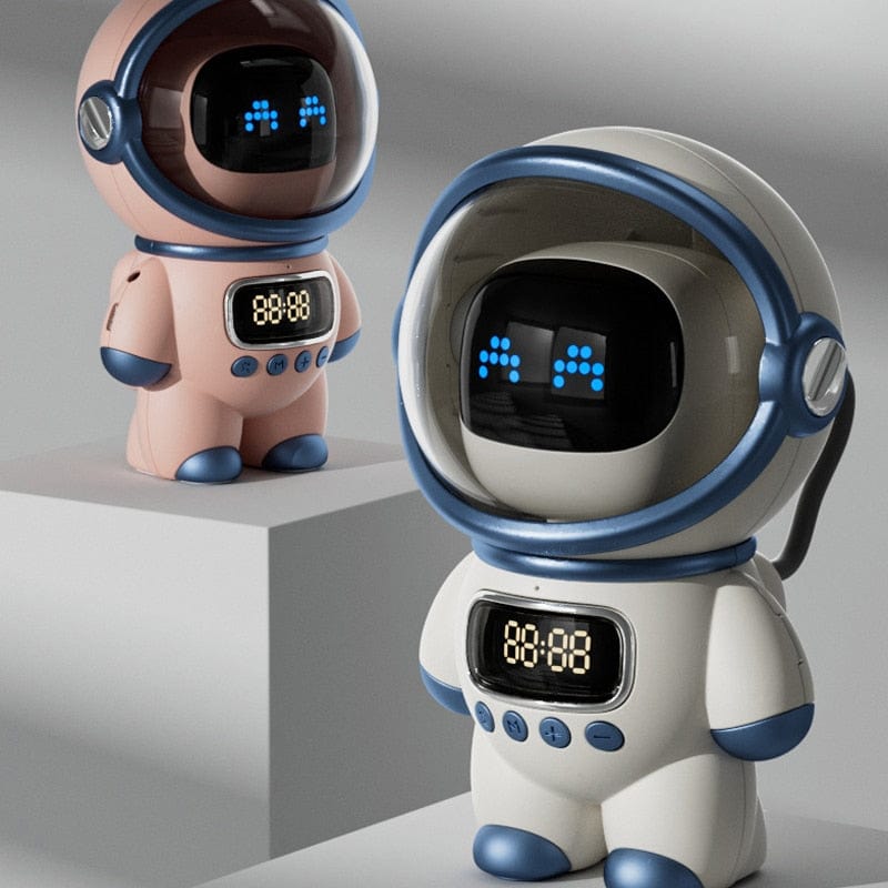 HomeBound Essentials Smart AI Interactive Astronaut Bluetooth Audio Alarm Clock Speaker