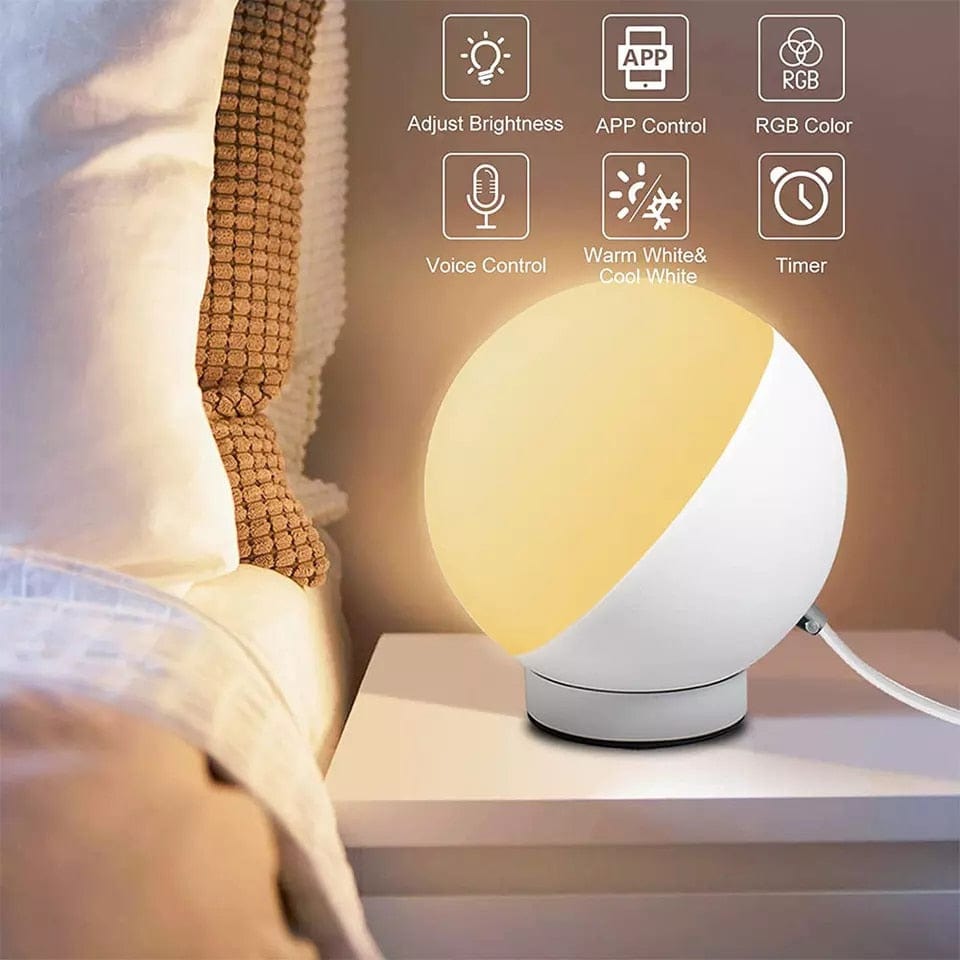 HomeBound Essentials Smart Wifi Tuya Voice Control Colorful LED Table Lamp