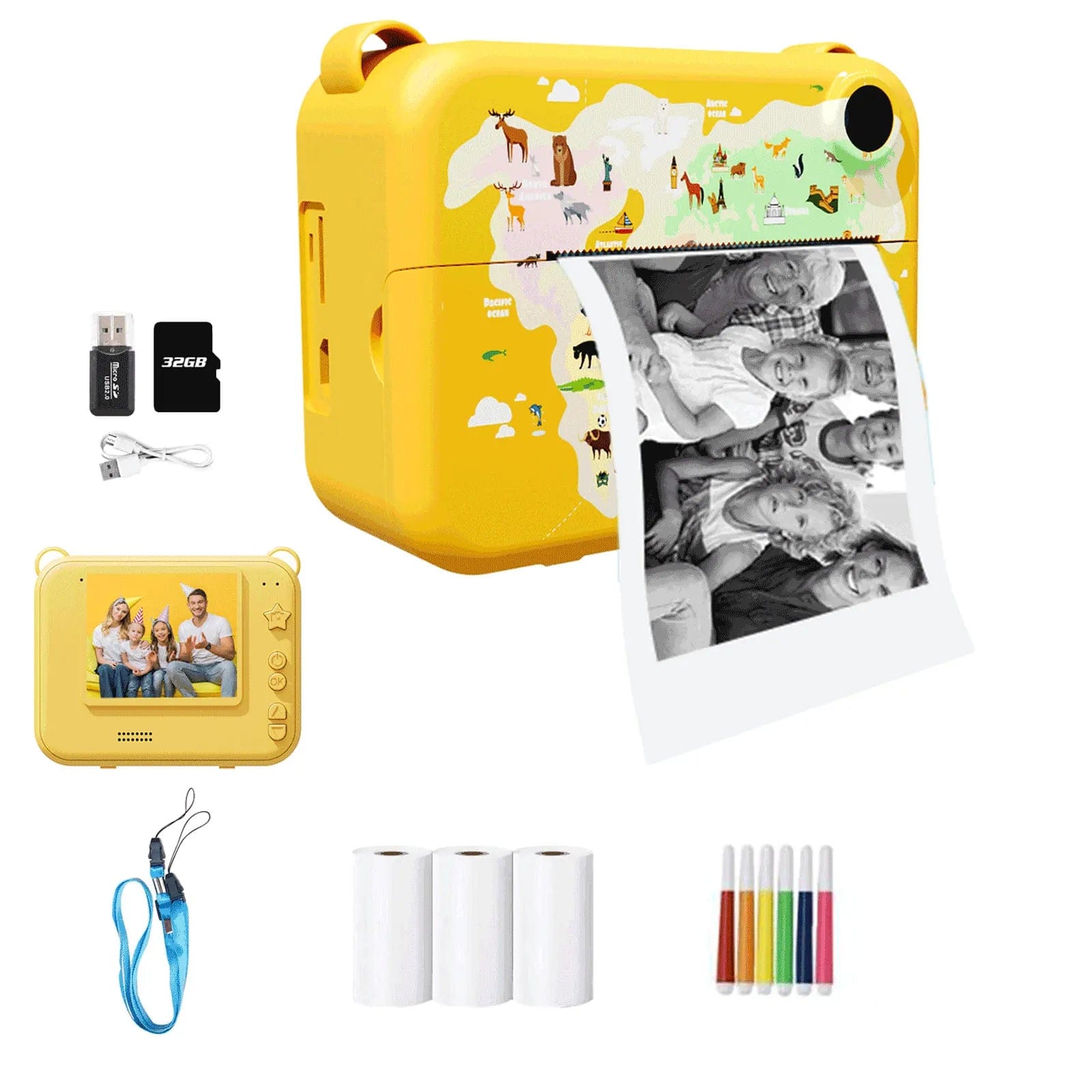 HomeBound Essentials SnapFun Instant Print Kids Camera