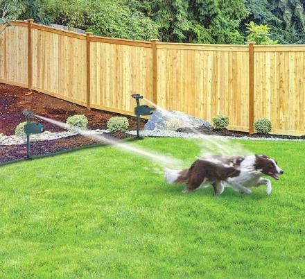 HomeBound Essentials Solar Powered Motion Activated Animal Repellent Garden Sprinkler