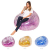 HomeBound Essentials Sparkling Chair - Indoor/Outdoor Confetti Glitter Inflatable Lounger