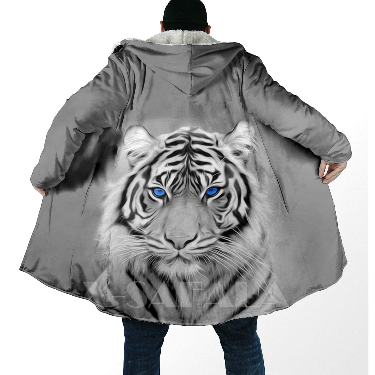 HomeBound Essentials StealthTiger 3D Windproof Hooded Overcoat Fleece