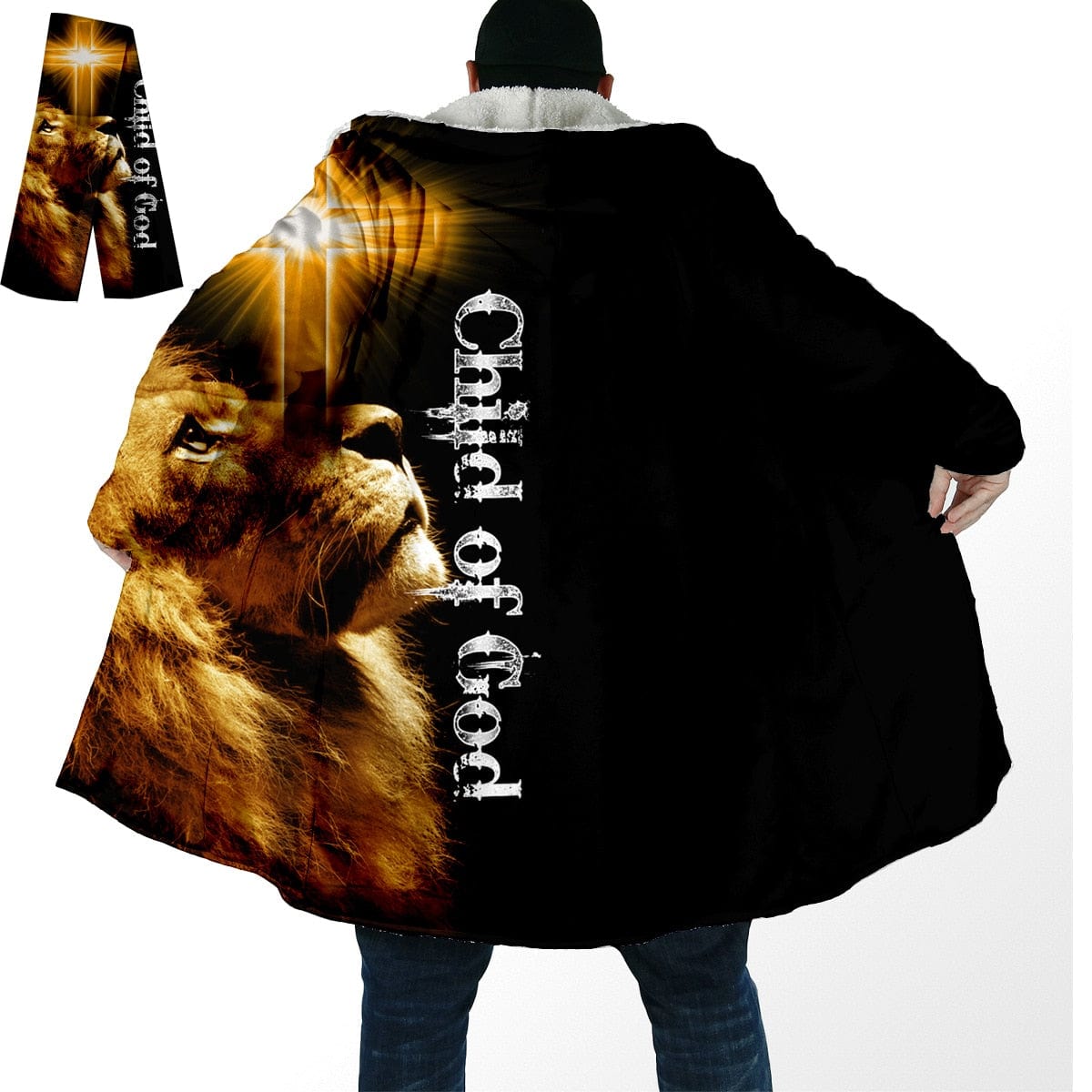 HomeBound Essentials Child of God / S StealthTiger 3D Windproof Hooded Overcoat Fleece