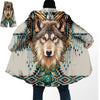 HomeBound Essentials Golden Wolf / S StealthTiger 3D Windproof Hooded Overcoat Fleece
