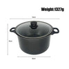 HomeBound Essentials L 14x10x7 inch StrainPot - Non-Stick Cooking Pot with Built-In Strainer
