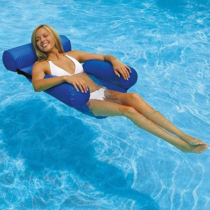HomeBound Essentials Swimming Floating Bed And Lounge Chair (Adjustable + Collapsable Chair/Bed)