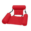 HomeBound Essentials Red Swimming Floating Bed And Lounge Chair (Adjustable + Collapsable Chair/Bed)
