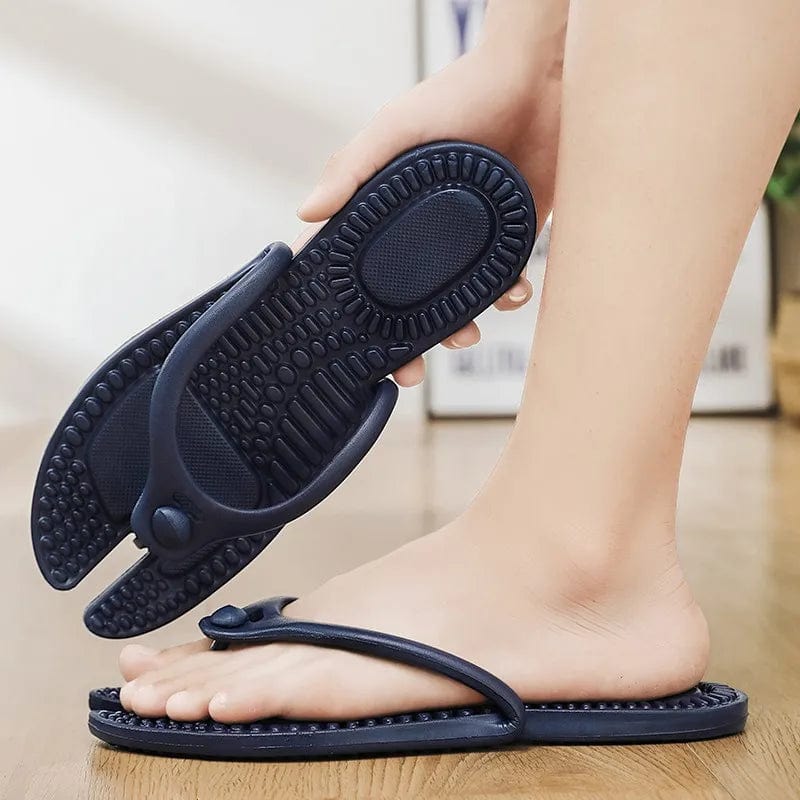 HomeBound Essentials TravelEase Slides: Men's Platform Flip Flops, Bathroom Home Slippers, Women's Hotel Slippers, Outdoor Travel Folding Slippers, Non-slip Slides