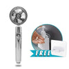 HomeBound Essentials Silver Fan TurboSpray - High Pressure Shower Head With Propeller