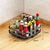 HomeBound Essentials Kitchen & Dining 2 Tier Square Turntable Rack - 360 Degree Rotatable Spice Rack