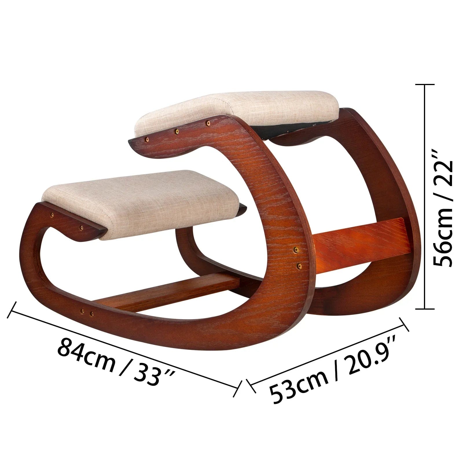 HomeBound Essentials CHINA / Hickory frame VEVOR Ergonomic Kneeling Cushion Chair Stool