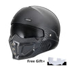 HomeBound Essentials ABS mater-G / XS Vintage Retro Iron Man Motorcycle Full Helmet