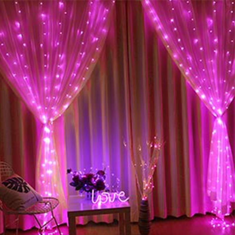 HomeBound Essentials ViraLight - Color Changing LED String Curtain Lights