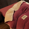HomeBound Essentials Bean Paste / 1.5x2.0m Winter Warm Plush Duvet Thick King Size Cover Blanket
