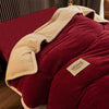 HomeBound Essentials Red Wine / 1.5x2.0m Winter Warm Plush Duvet Thick King Size Cover Blanket