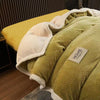 HomeBound Essentials Yellow-Green / 1.5x2.0m Winter Warm Plush Duvet Thick King Size Cover Blanket